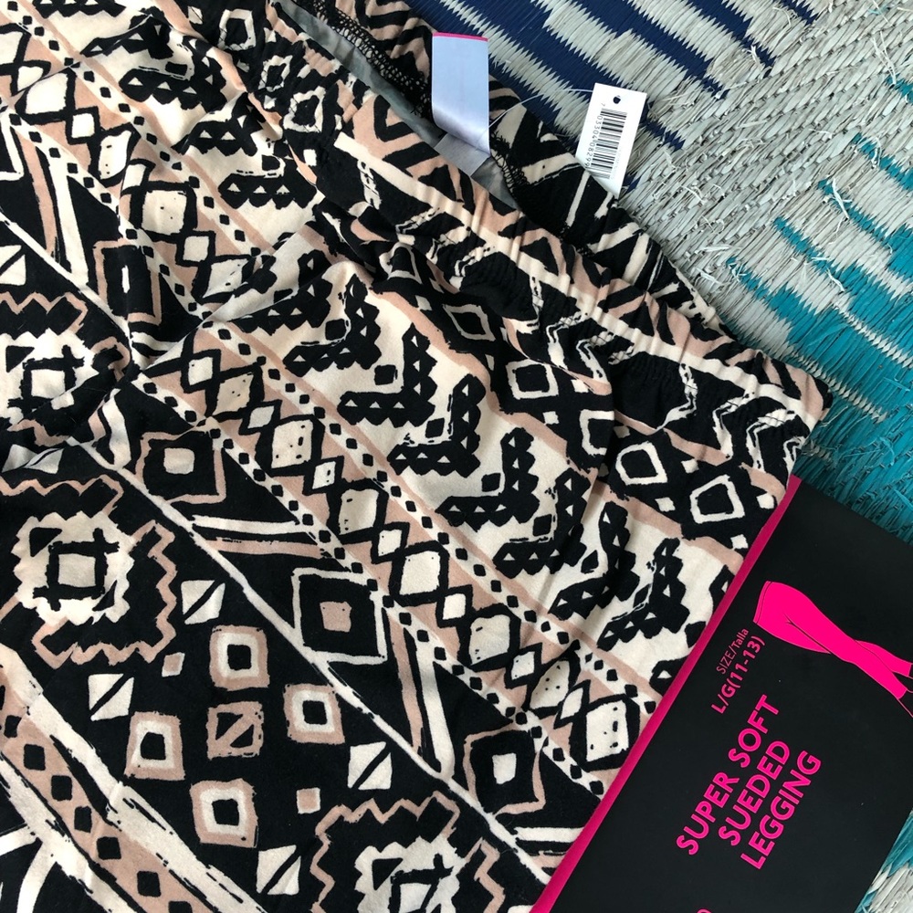 NWT TRIBAL AZTEC JUNIORS LEGGINGS LARGE 11/13